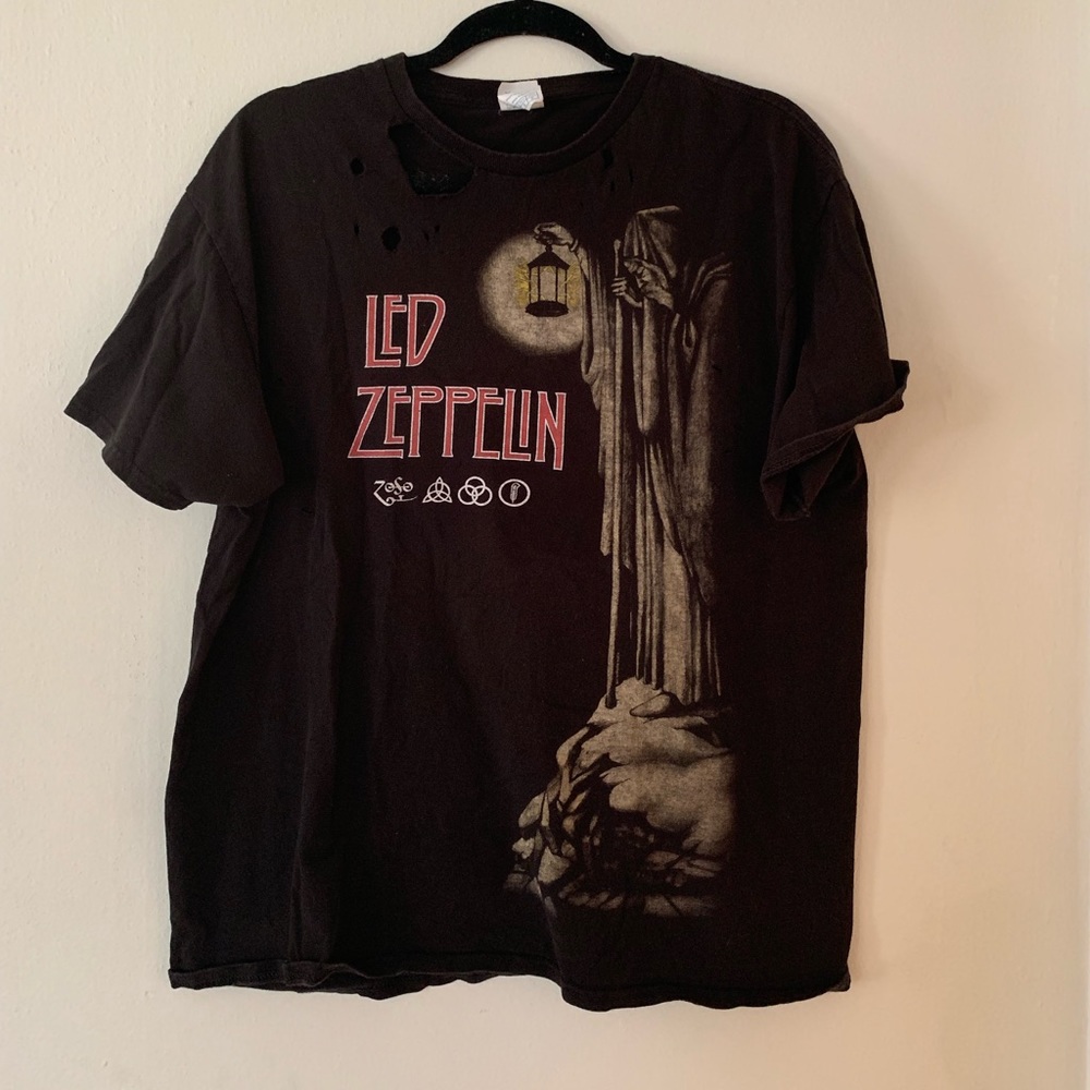 Distressed Led Zeppelin T-shirt